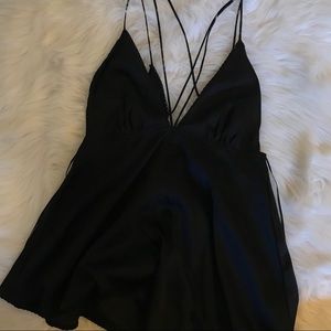 Black MakeMeChic Romper